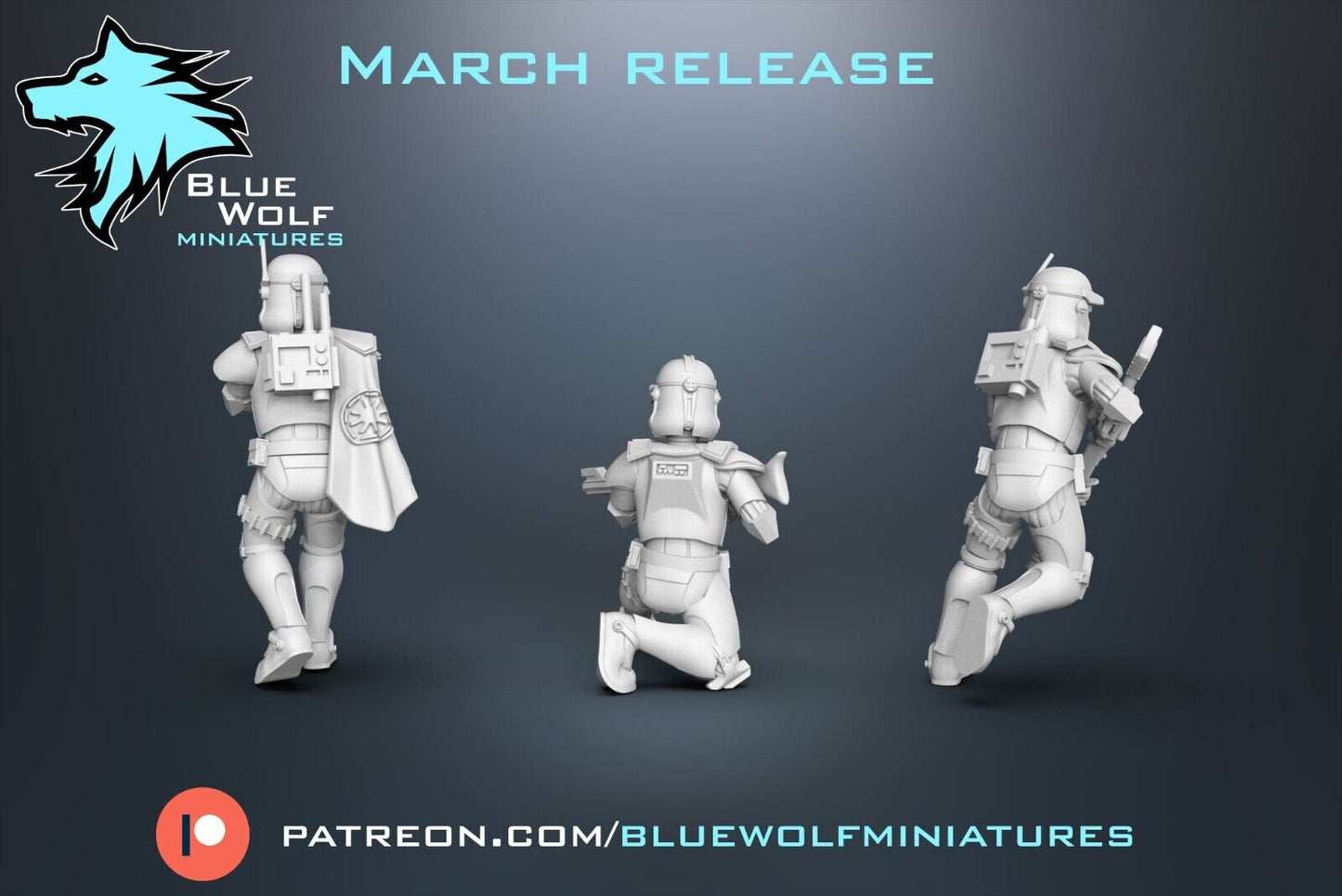 ARF Specialists v2 - Star Wars Legion 3D Printed Resin BlueWolf Miniatures