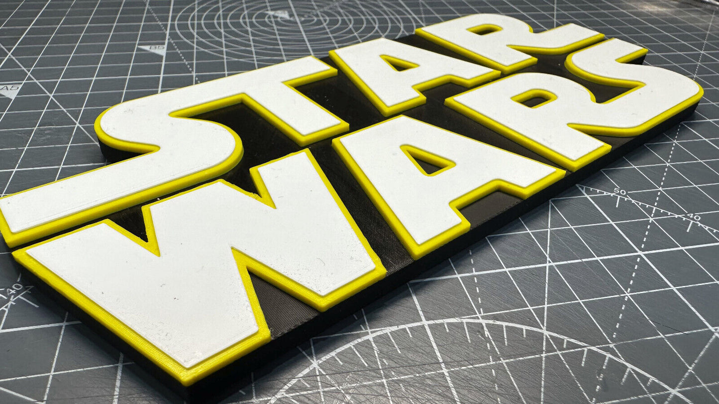 Star Wars Letters - 3D Printed Sign Stand