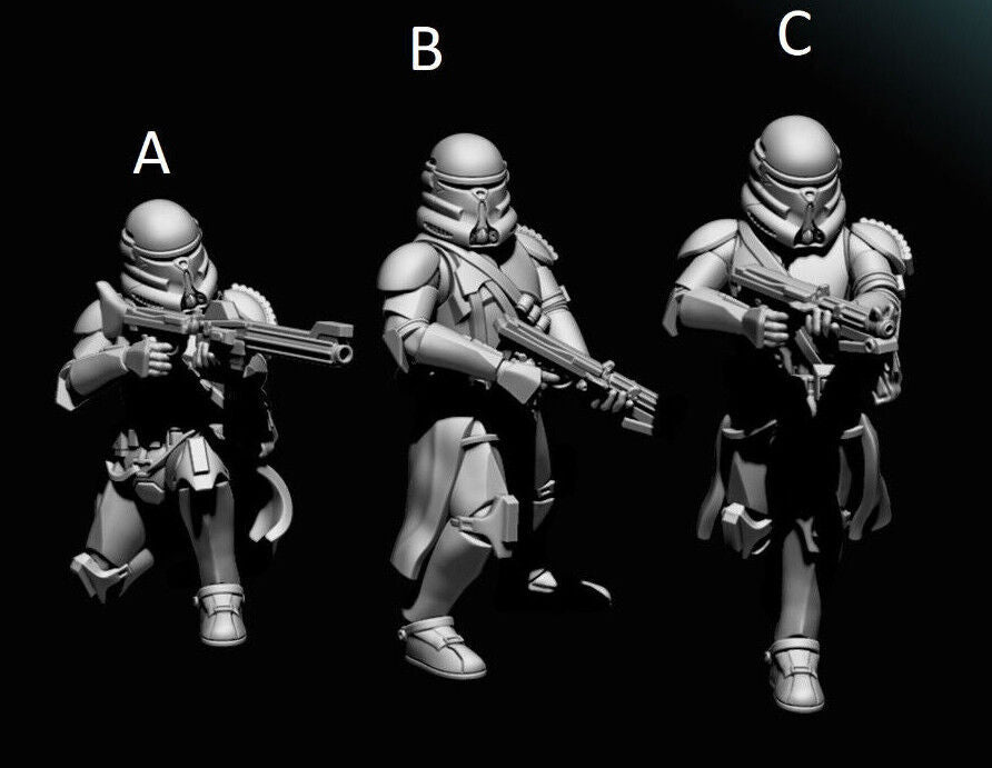 Airbourne Clone Troopers- Star Wars Legion 3D Printed Resin BlueWolf Miniatures