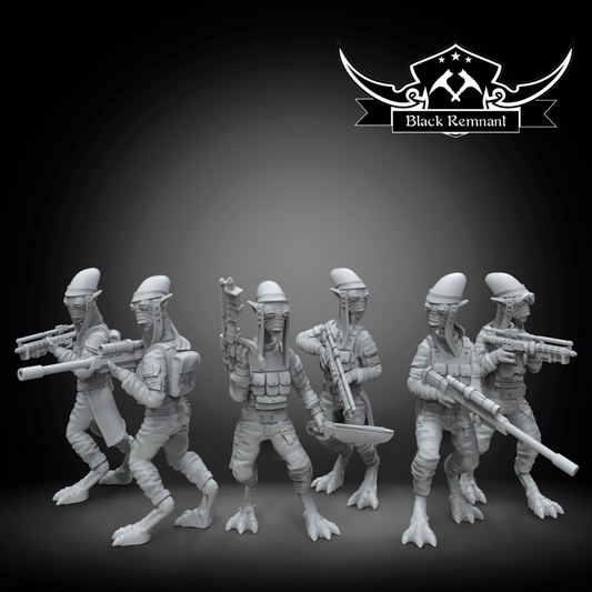 Gossam Commandos Squad 6x Star Wars Legion compatible 3D Resin Miniatures