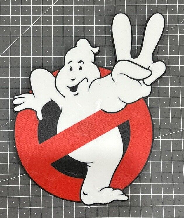 Ghostbusters 2 Logo - 3D Printed Sign Stand