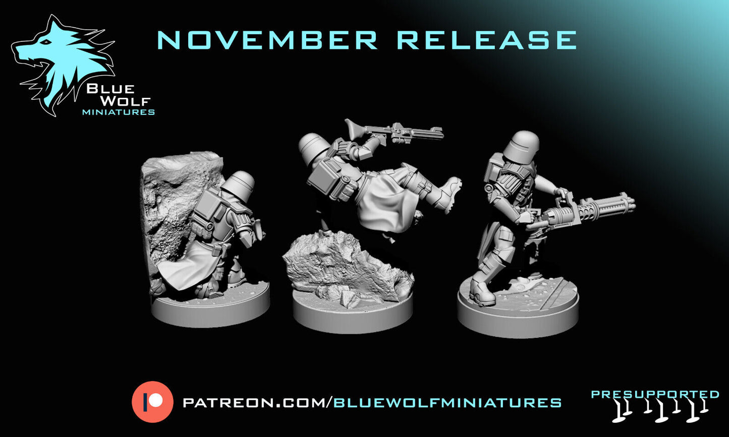 Galactic Marines- Star Wars Legion 3D Printed Resin BlueWolf Miniatures