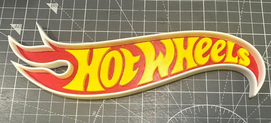 Hot Wheels - 3D Printed Sign Stand FAN ART