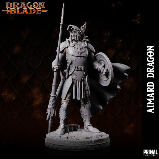 Fighter - Aimard Dragon - Fantasy compatible D&D DragonLance Miniatures Primal