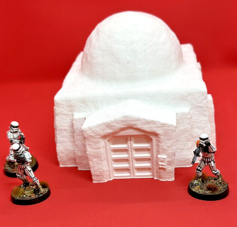 Desert House square 28mm Scenery compatible WarHammer 40k SW Legion 3D Printed