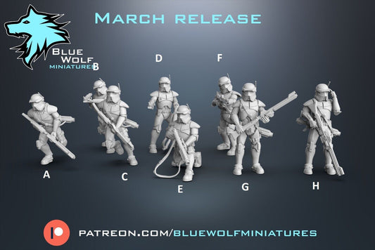 AT RT Specialists - Star Wars Legion 3D Printed Resin BlueWolf Miniatures