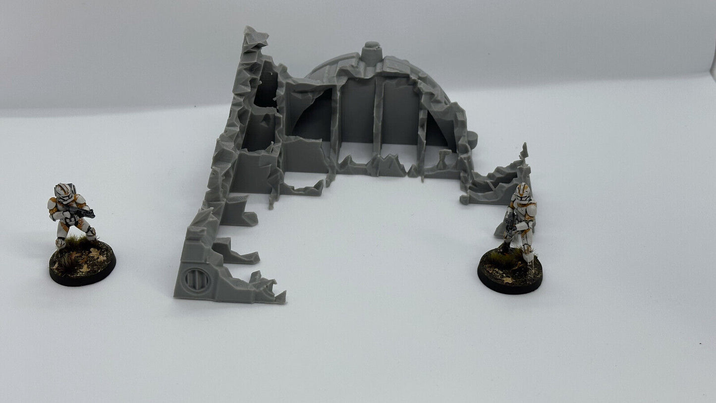 StarShip Wreckage Terrain Space Grimdark W40K D&D scifi 28mm wargame