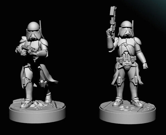 Commander Bacara - Star Wars Legion 3D Printed Resin BlueWolf Miniatures (ver 2)