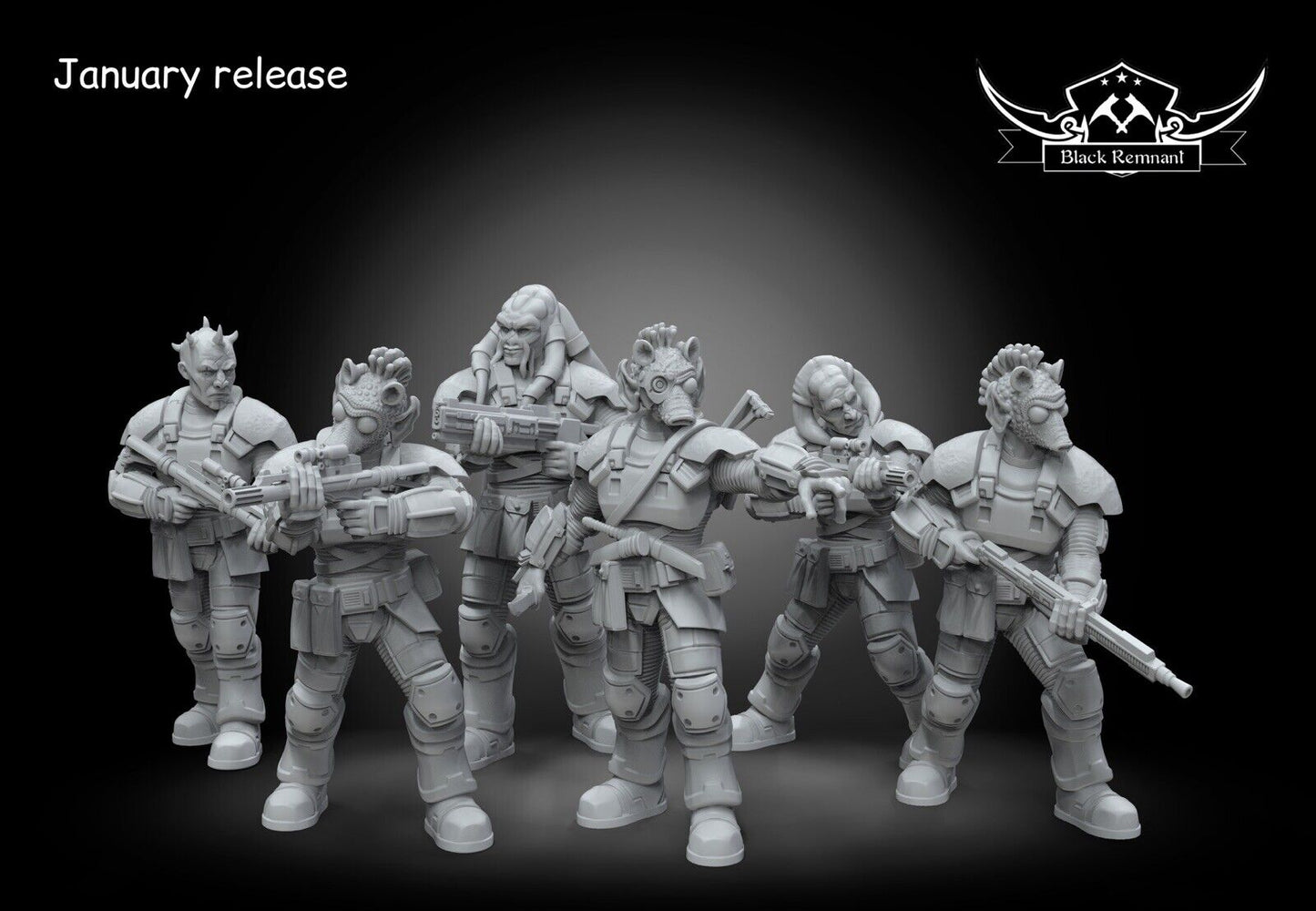 Squad Son-Tuul Pride Criminal Syndicat 6x Star Wars Legion compatible Miniatures