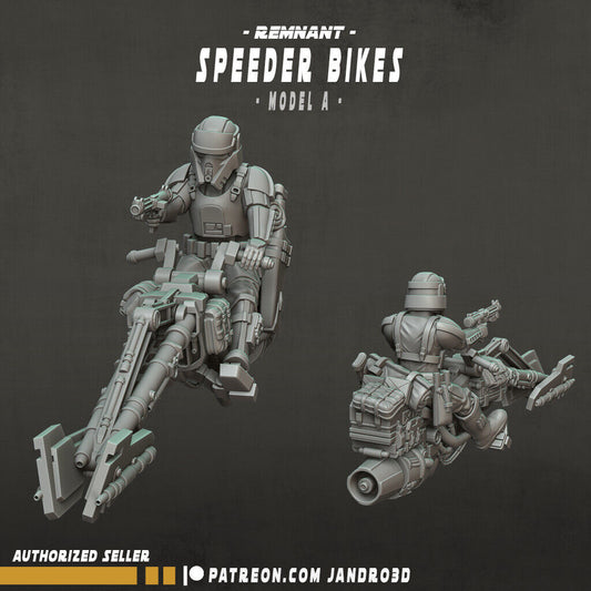 Remnant Speeder Bikes Star Wars Legion compatible 3D Printed Resin Miniatures