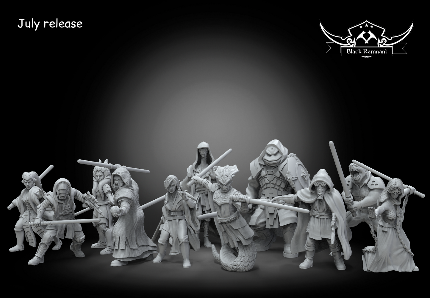 Jedi Academy Figures - Star Wars Legion compatible 3D Printed Resin Miniatures