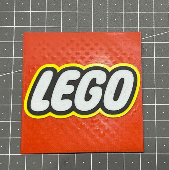 Lego Logo - 3D Printed Sign Stand