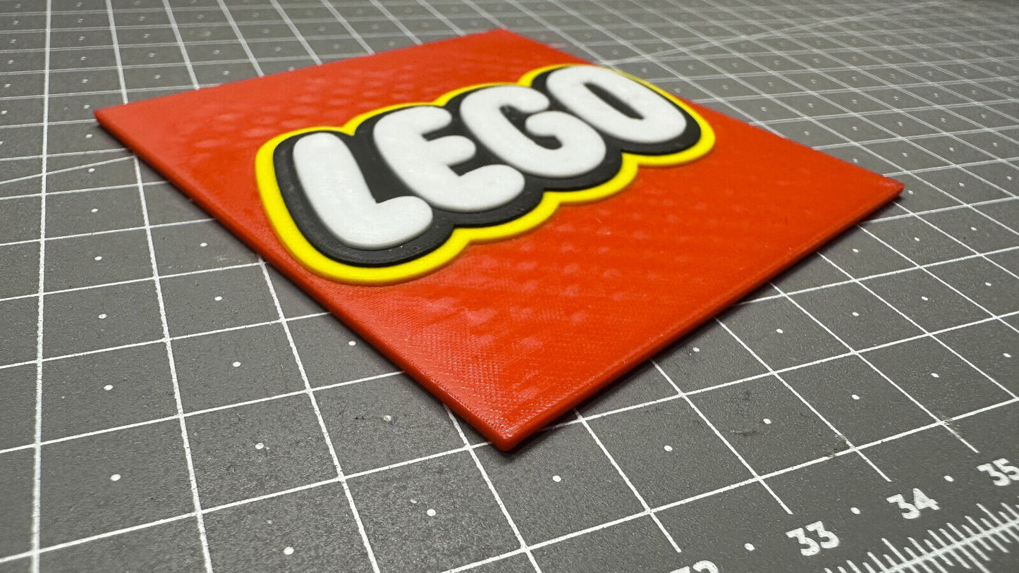 Lego Logo - 3D Printed Sign Stand