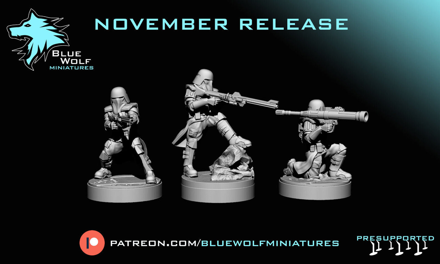 Galactic Marines- Star Wars Legion 3D Printed Resin BlueWolf Miniatures