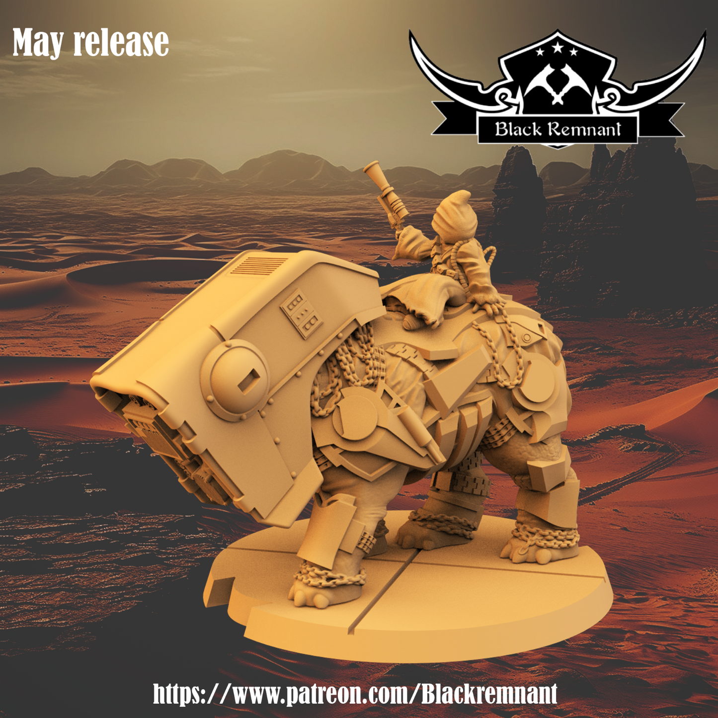 Jawa on Luggabeast - Star Wars Legion compatible 3D Printed Resin Miniatures