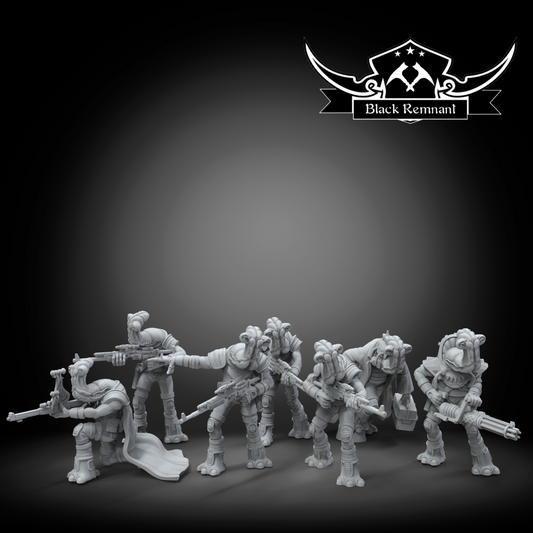 Ithorian Squad 7x  - Star Wars Legion compatible 3D Printed Resin Miniatures