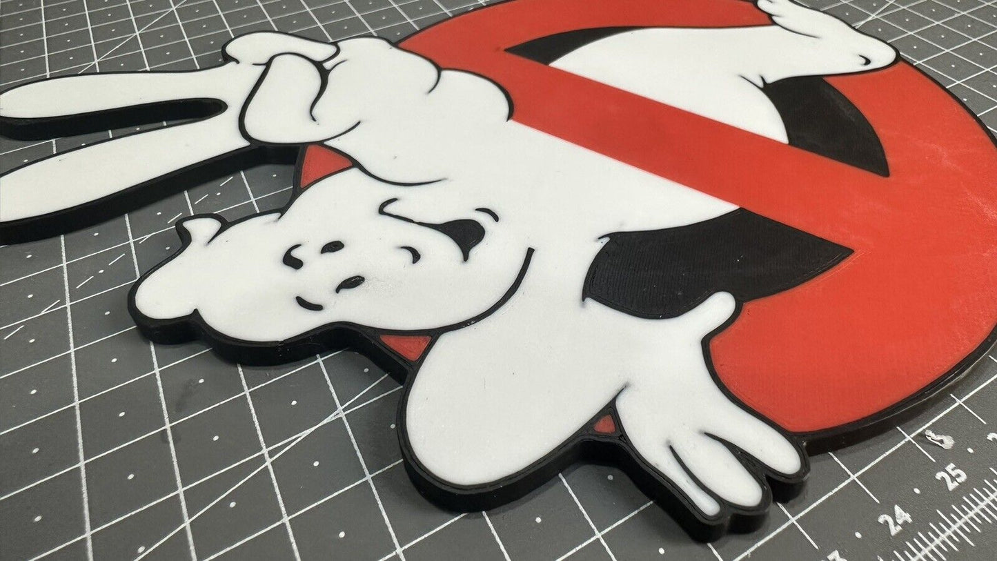 Ghostbusters 2 Logo - 3D Printed Sign Stand