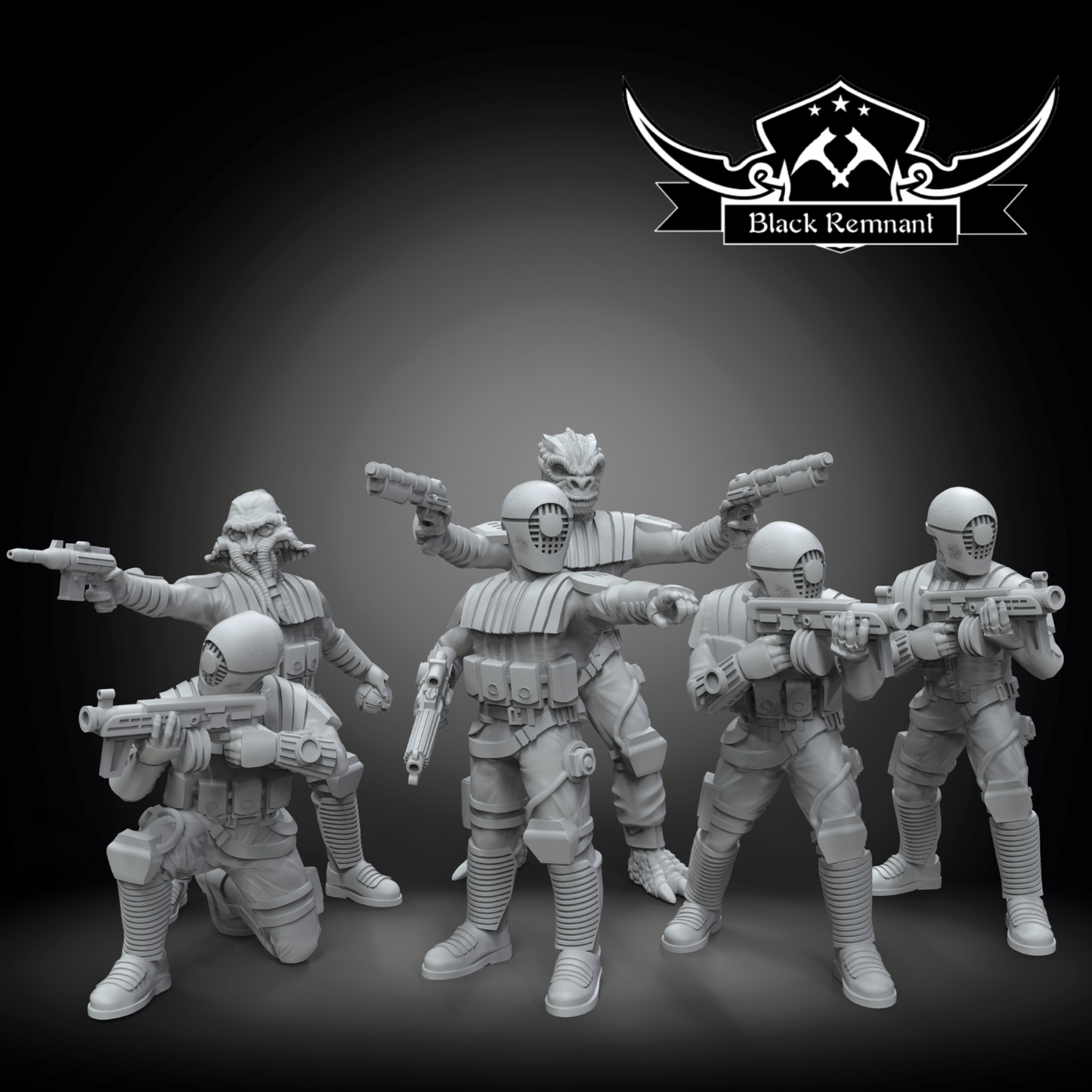 Guavian Death Gang 6x  - Star Wars Legion compatible 3D Printed Resin Miniatures