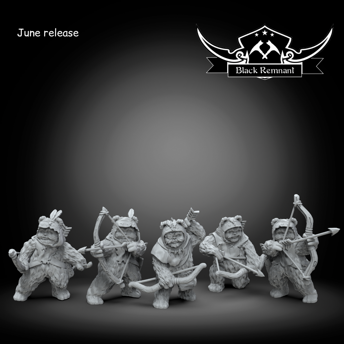 Ewok Archers- Star Wars Legion compatible 3D Printed Resin Miniatures