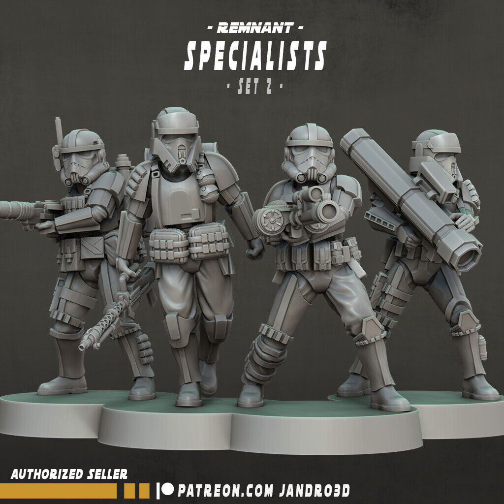 Remnant Specialists - Star Wars Legion compatible 3D Printed Resin Miniatures