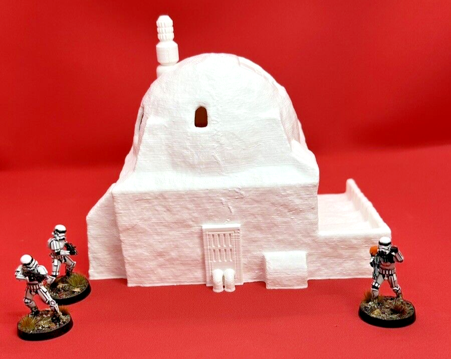 Desert House Garage 28mm Scenery terrain compatible Star Wars Legion 3D Printed