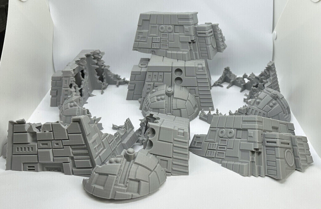 StarShip Wreckage Terrain Space Grimdark W40K D&D scifi 28mm wargame