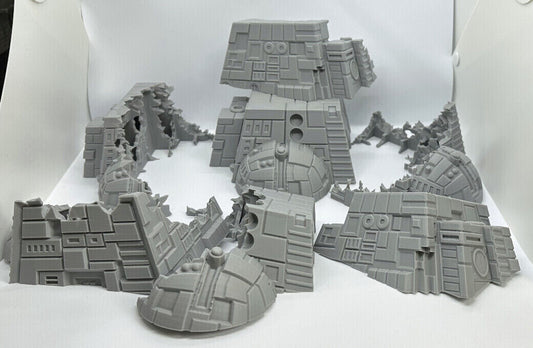 StarShip Wreckage Terrain Space Grimdark D&D scifi 28mm wargame