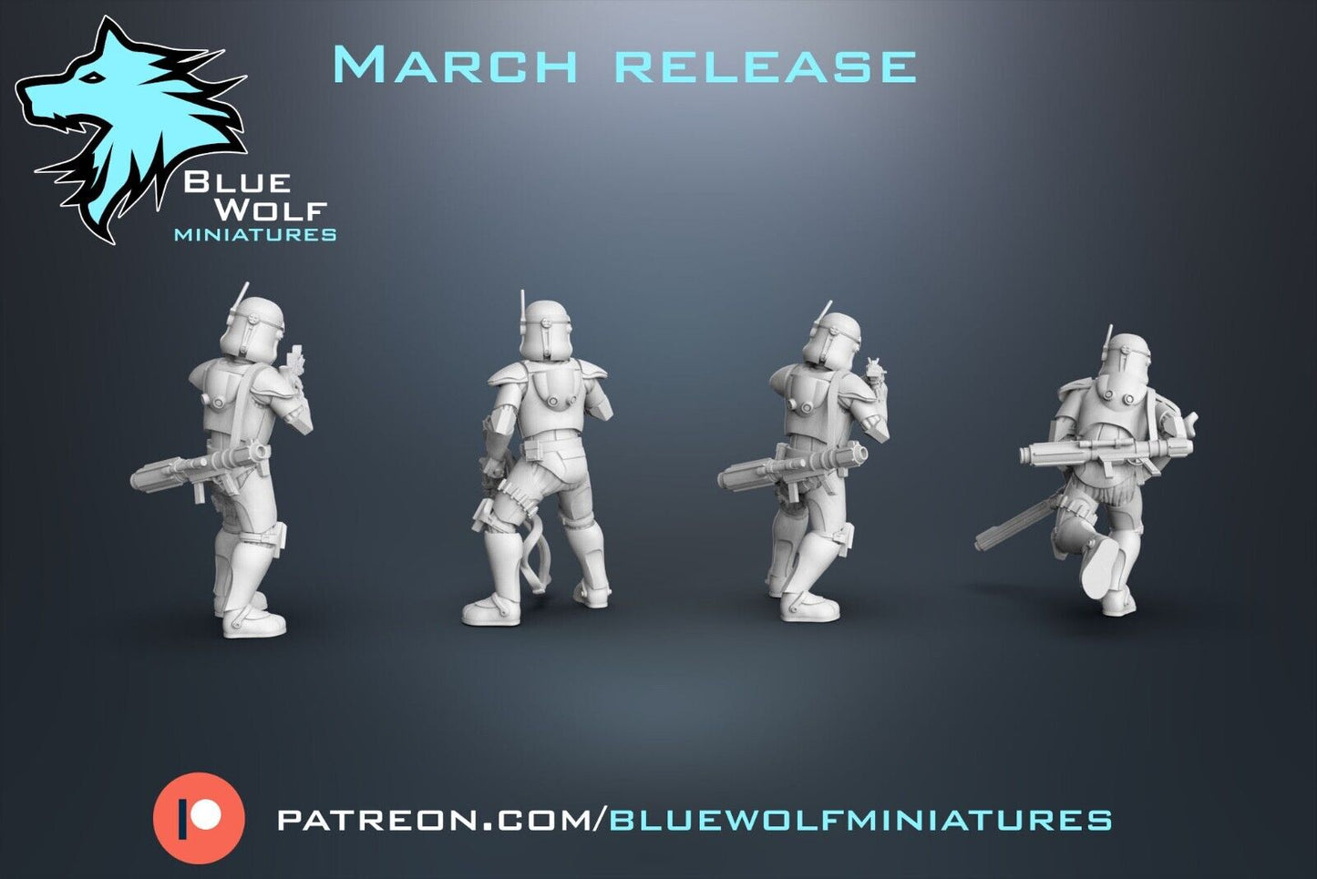 AT RT Specialists - Star Wars Legion 3D Printed Resin BlueWolf Miniatures