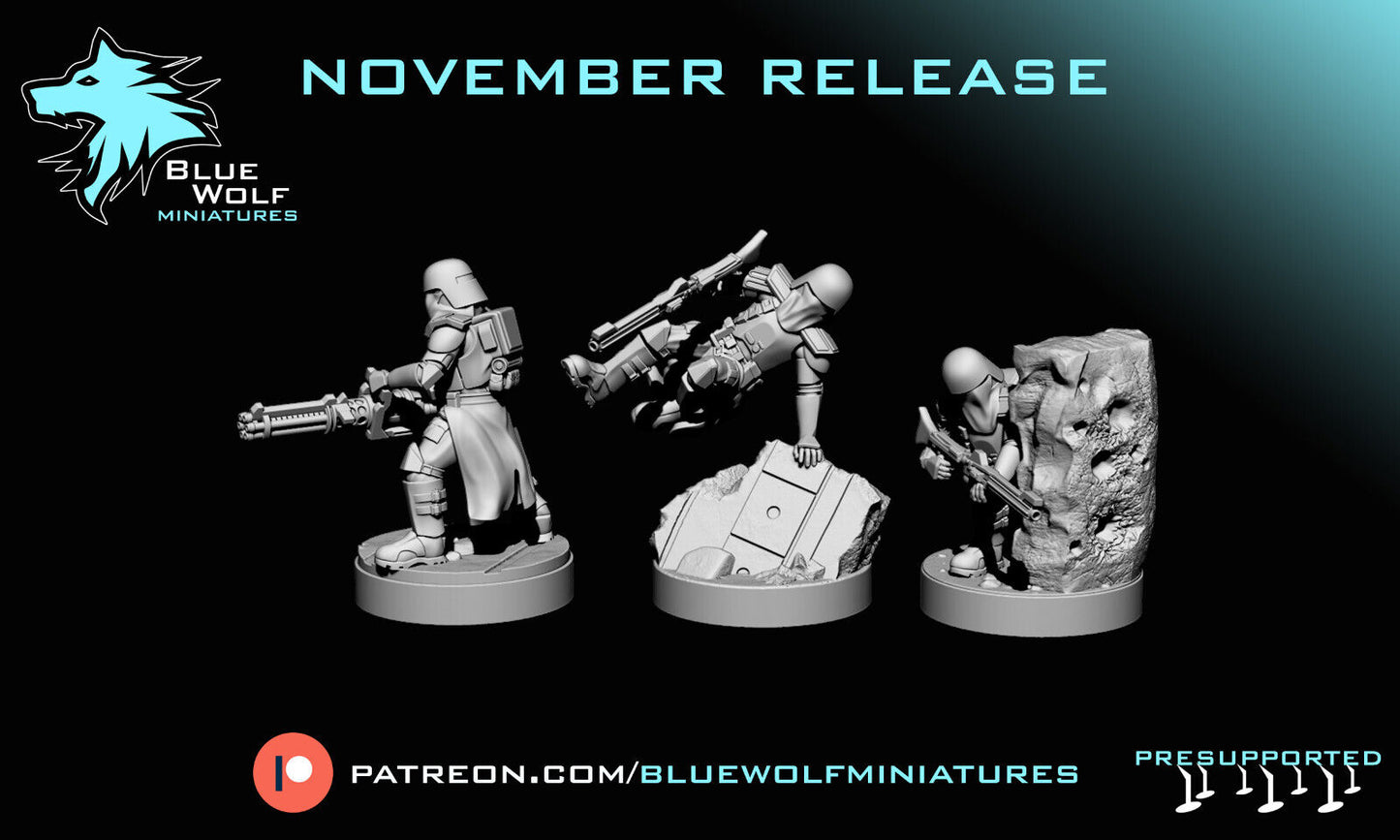 Galactic Marines- Star Wars Legion 3D Printed Resin BlueWolf Miniatures