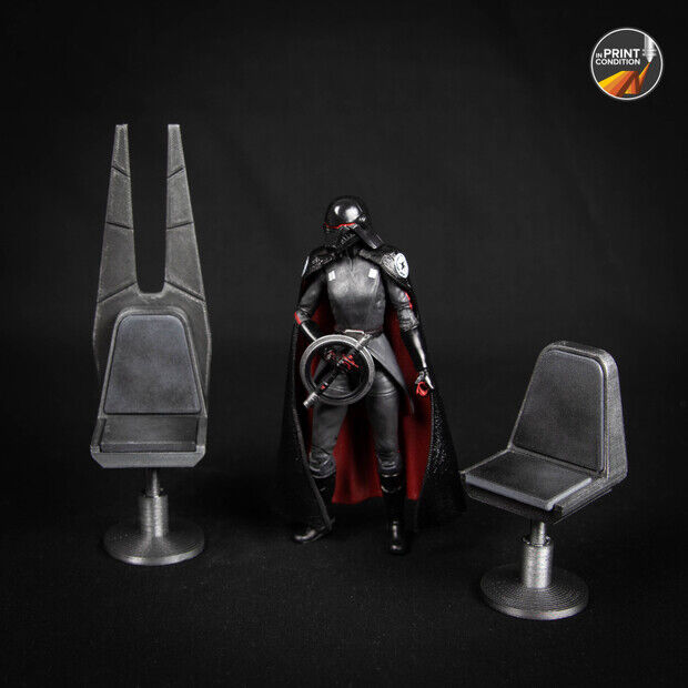 Star Wars Black Series - Inquisitor chair 3D Printed - Obi Wan 1/12