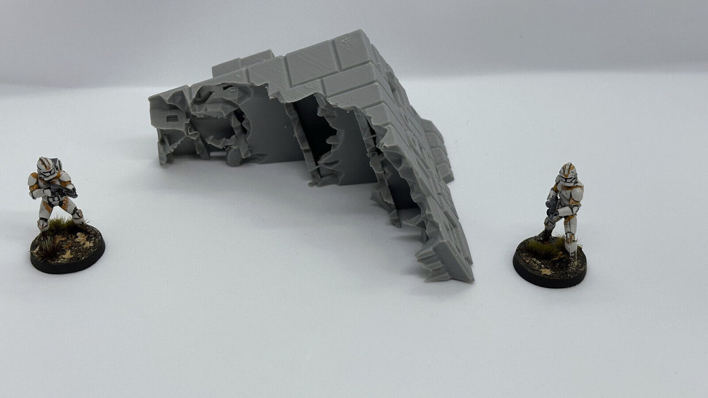 StarShip Wreckage Terrain Space Grimdark W40K D&D scifi 28mm wargame