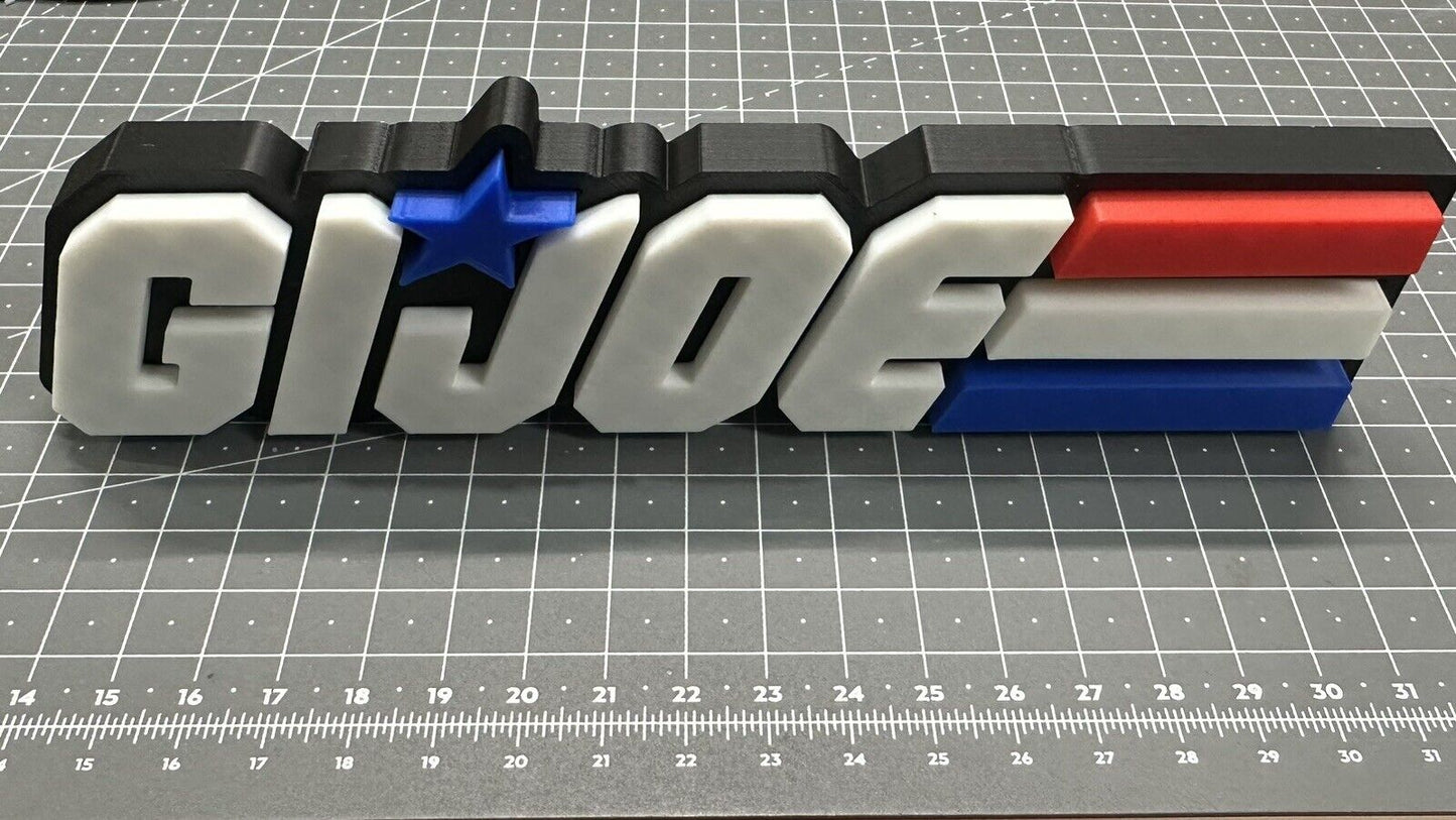 GI JOE - 3D Printed Sign Stand