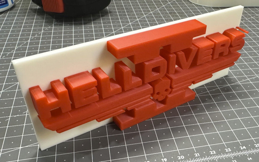 HellDivers 2 - 3D Printed Sign Stand