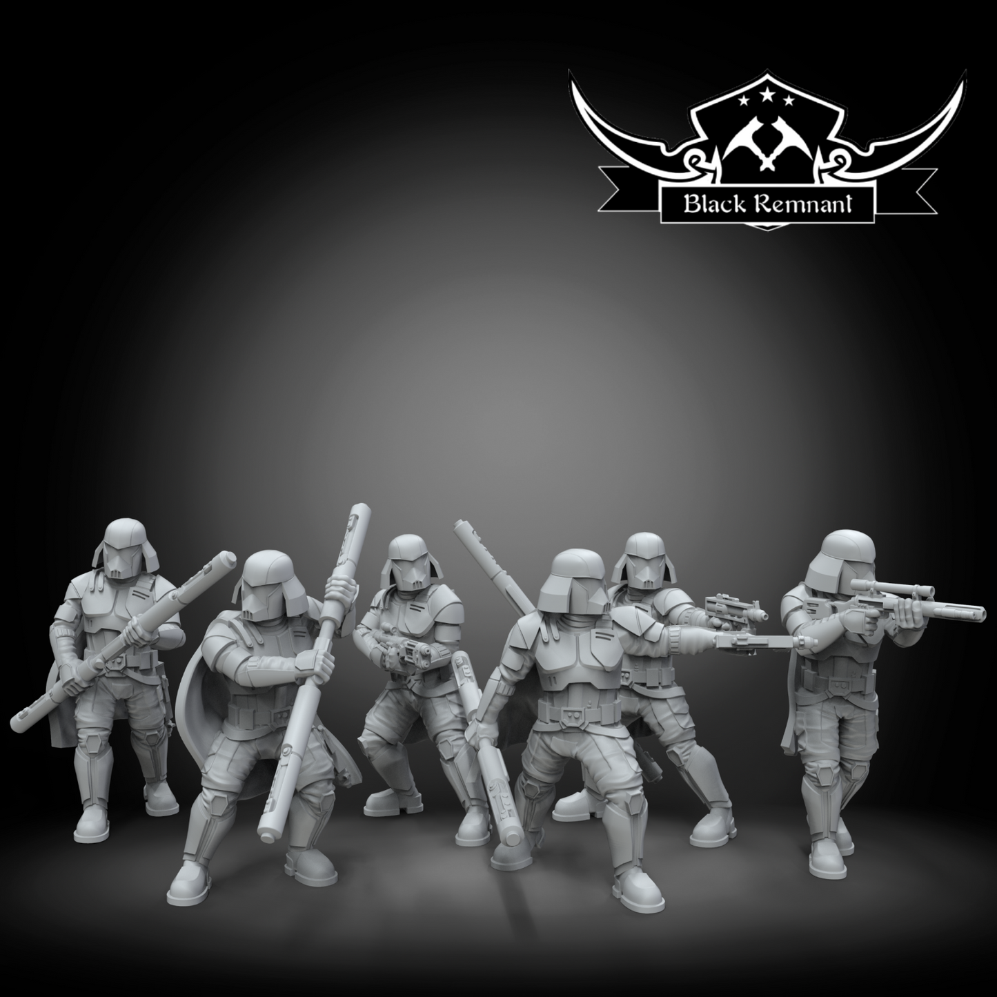 Imperial Guards of Coruscant 6x Star Wars Legion compatible 3D Resin Miniatures