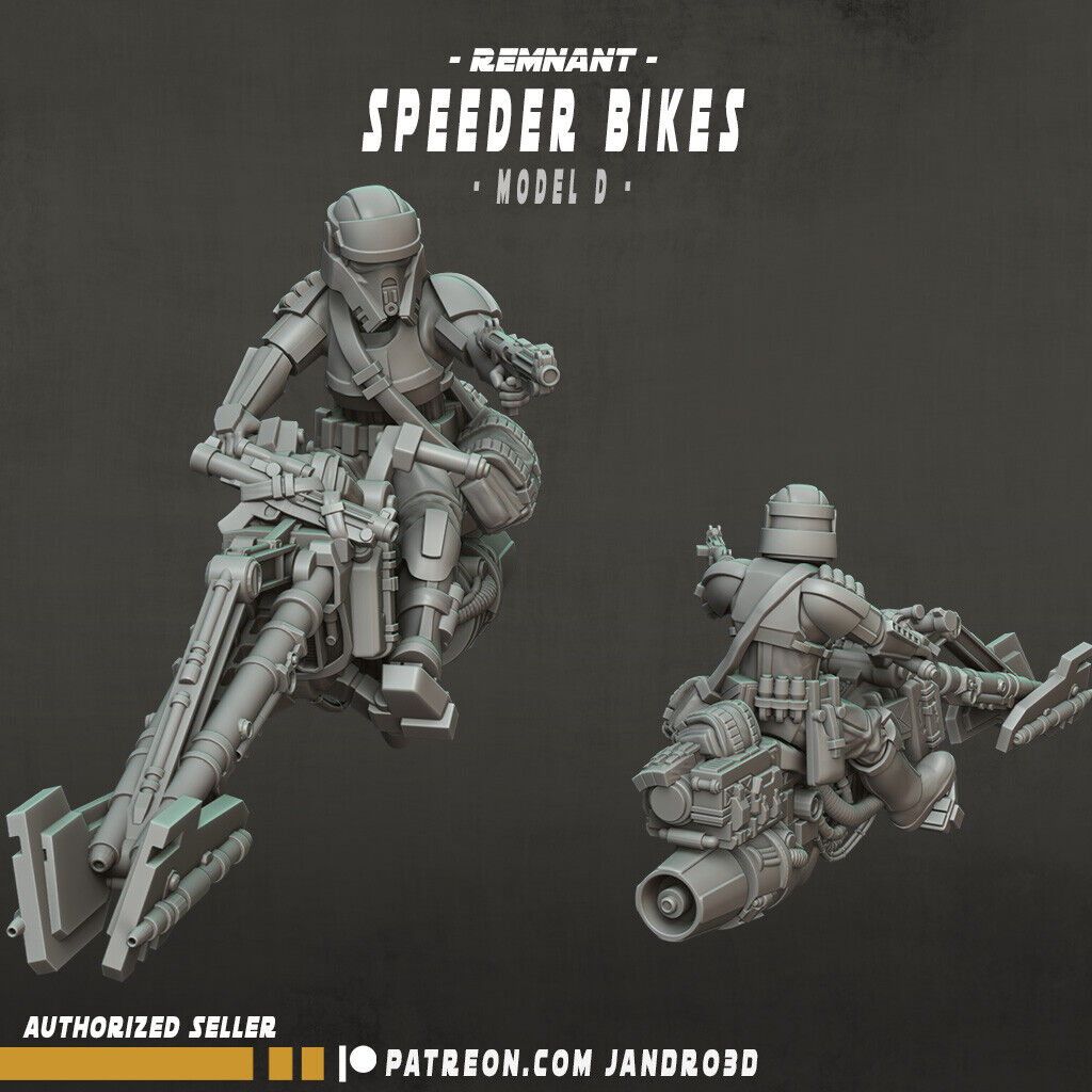 Remnant Speeder Bikes Star Wars Legion compatible 3D Printed Resin Miniatures