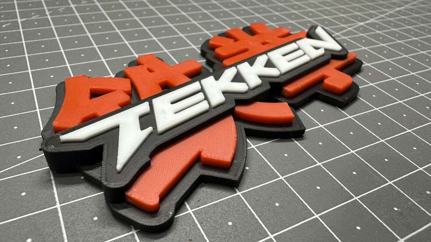 Tekken Logo - 3D Printed Sign Stand