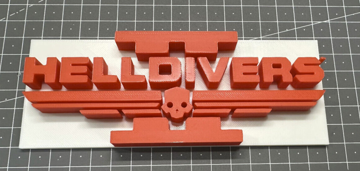 HellDivers 2 - 3D Printed Sign Stand