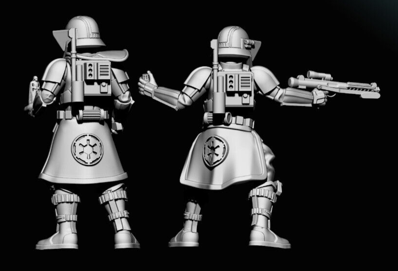 Tank Trooper Commander - Star Wars Legion 3D Printed Resin BlueWolf Miniatures