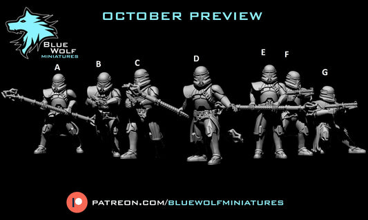 Phase 1 Purge Troopers 7 Versions Star Wars Legion 3D Printed Resin BlueWolf