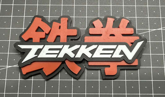 Tekken Logo - 3D Printed Sign Stand