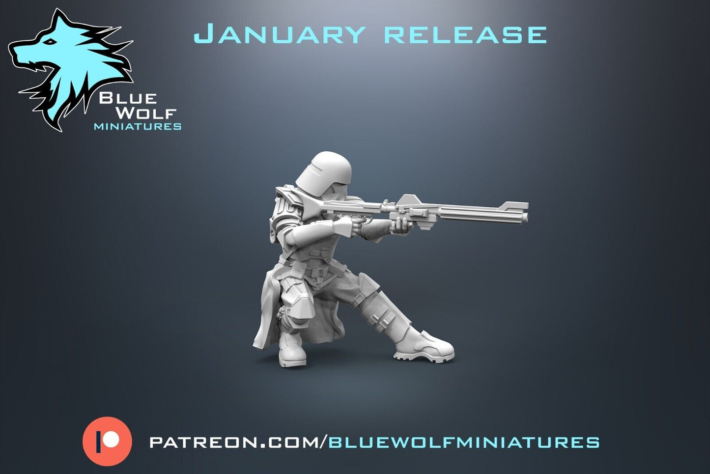 Galactic Marine Communication Gear Star Wars Legion 3D Resin BlueWolf Miniature