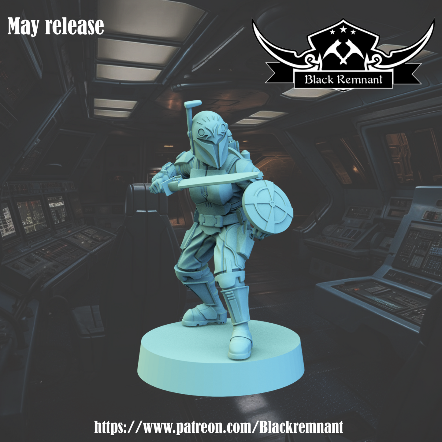 Bo Katan Kryze v1 - Star Wars Legion compatible 3D Printed Resin Miniatures