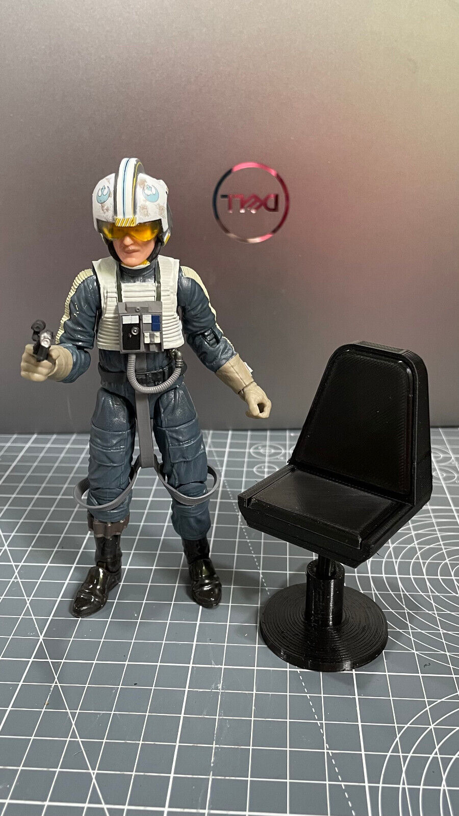 Star Wars Black Series - Inquisitor chair 3D Printed - Obi Wan 1/12