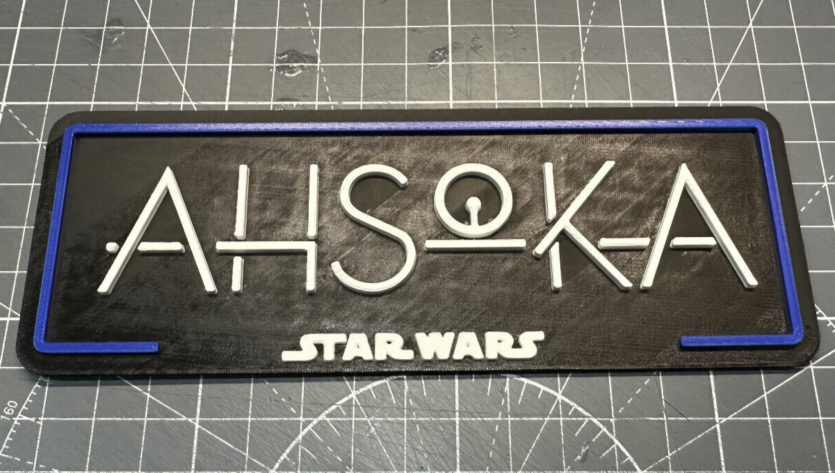 Star Wars Ahsoka - 3D Printed Sign Stand