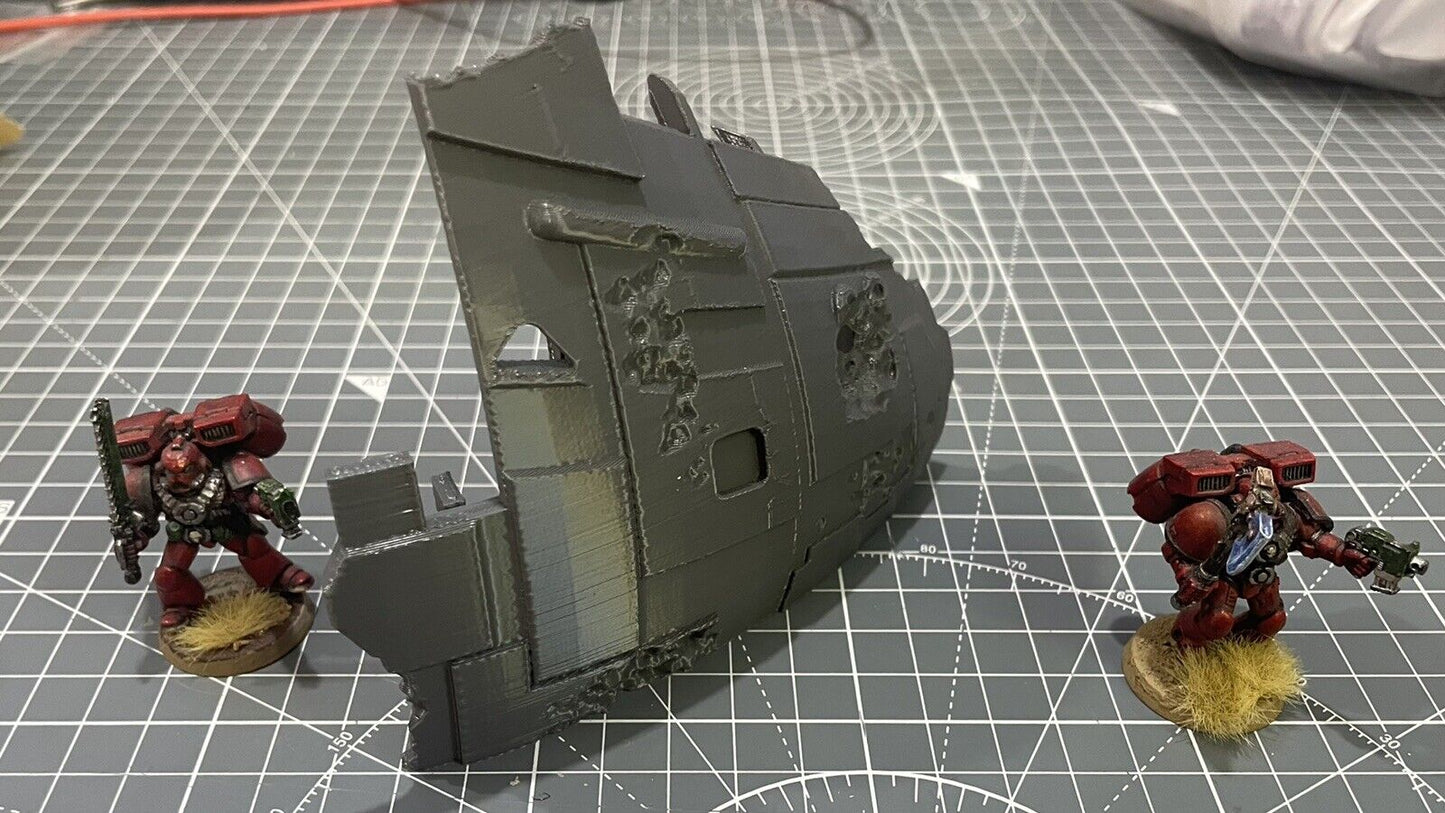 Ship Wreck Terrain 28mm Scenery compatible WarHammer 40k Legion 3D Printed