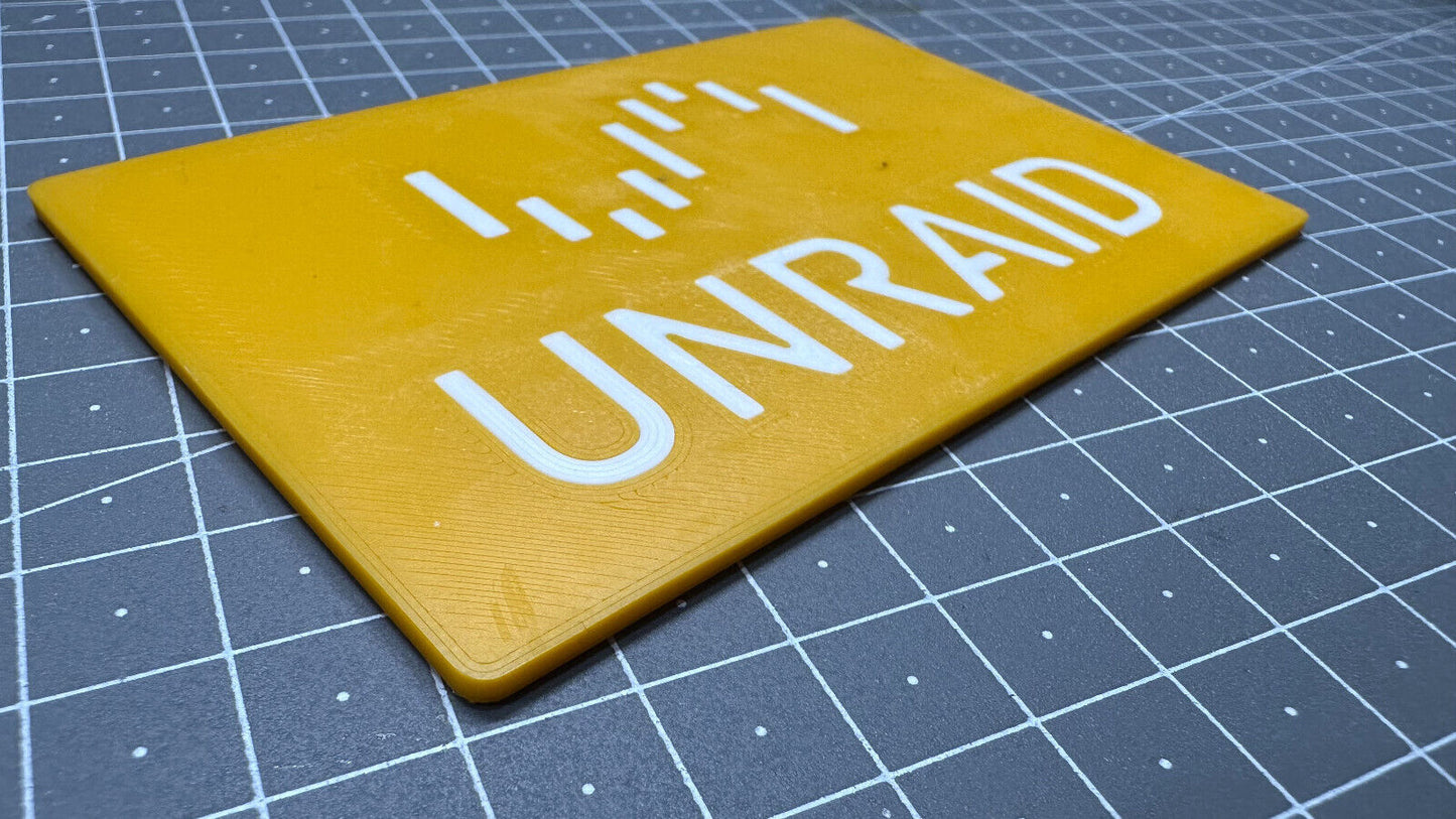 Unraid Logo - 3D Printed Sign Stand