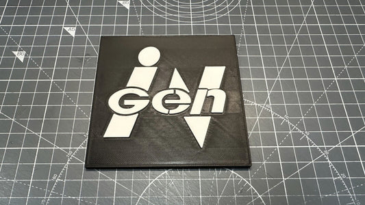 InGen Jurrassic Park Logo - 3D Printed Sign Stand