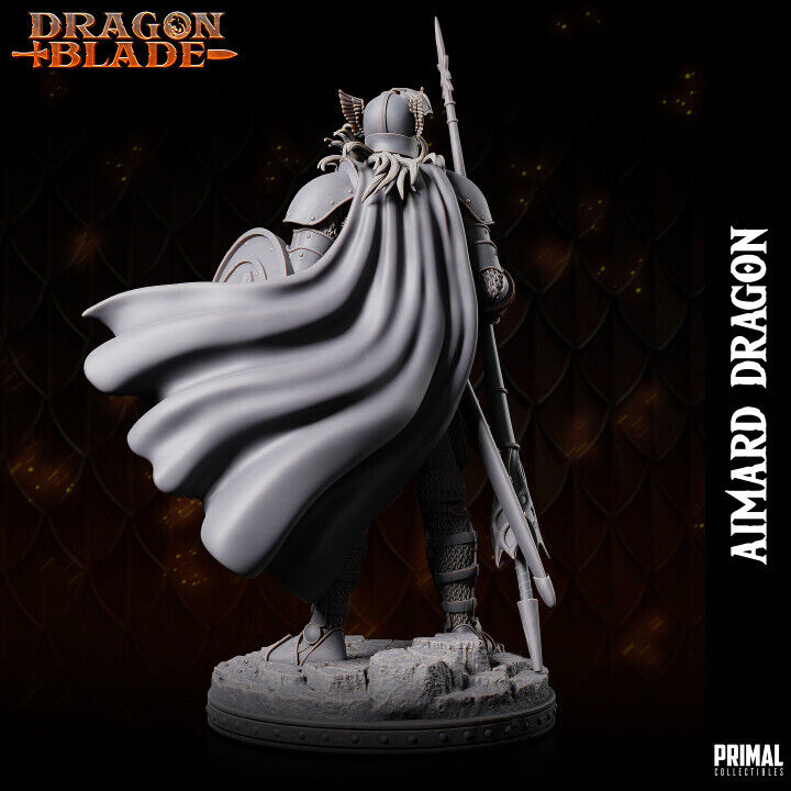 Fighter - Aimard Dragon - Fantasy compatible D&D DragonLance Miniatures Primal