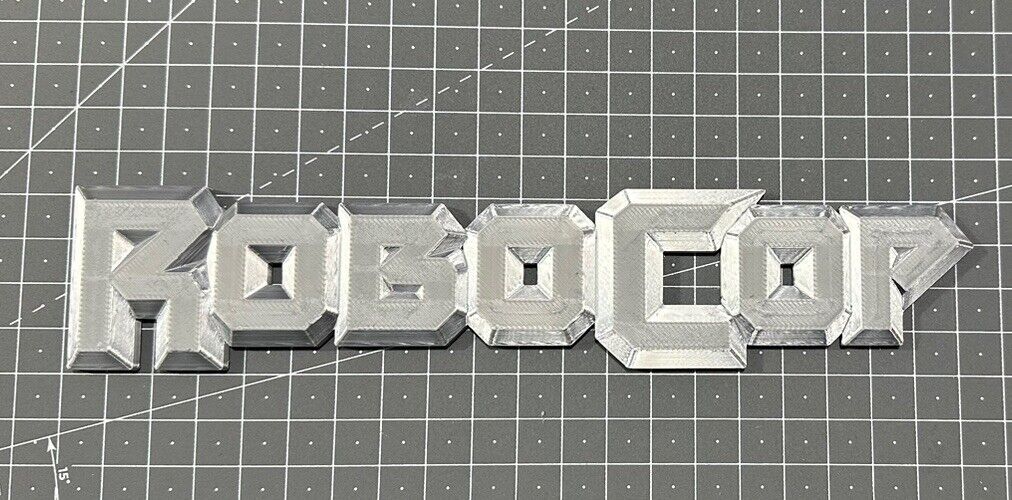 Robocop Logo - 3D Printed Sign Stand