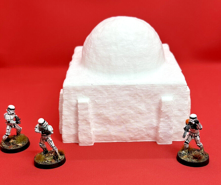 Desert House square 28mm Scenery compatible WarHammer 40k SW Legion 3D Printed